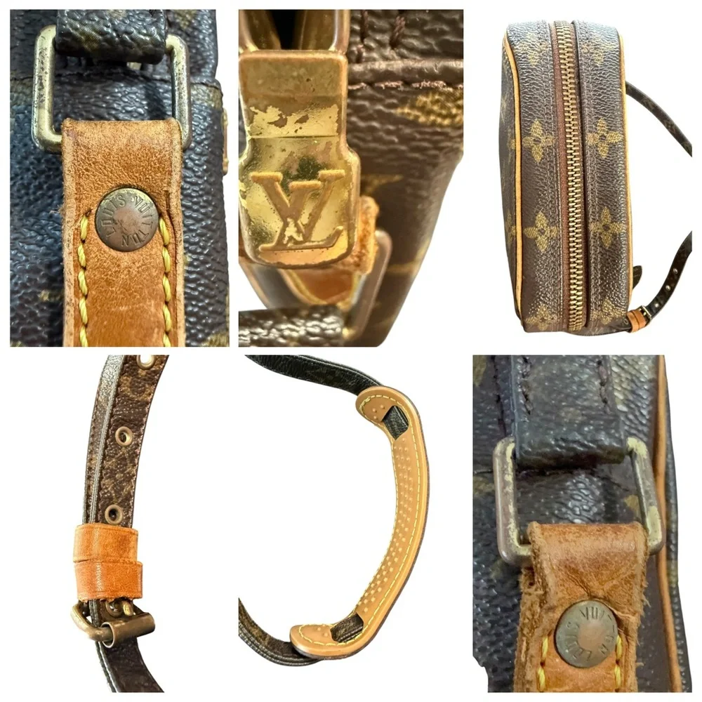 Louis Vuitton Monogram Danube Vintage Crossbody Bag Brown Canvas - Picture 6 of 9